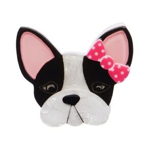 **Rare** Felicia the Frenchie Dog Brooch from Erstwilder